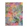 Trademark Fine Art Michael Tompsett 'Dallas Texas City Map' Canvas Art, 18x24 MT02262-C1824GG